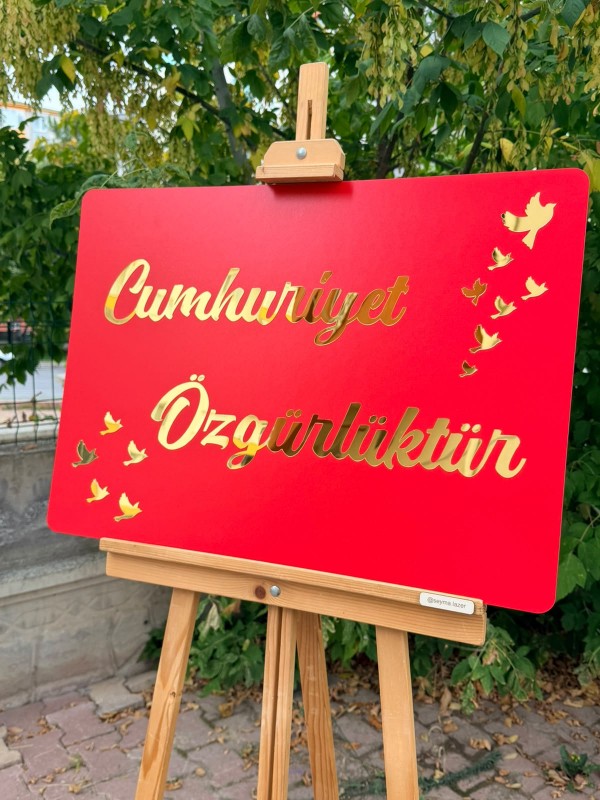 29 Ekim "Cumhuriyet Özgürlüktür" Ahşap Üzeri Pleksi Dekora… 29 Ekim "Cumhuriyet Özgürlüktür" Ahşap Üzeri Pleksi Dekora…