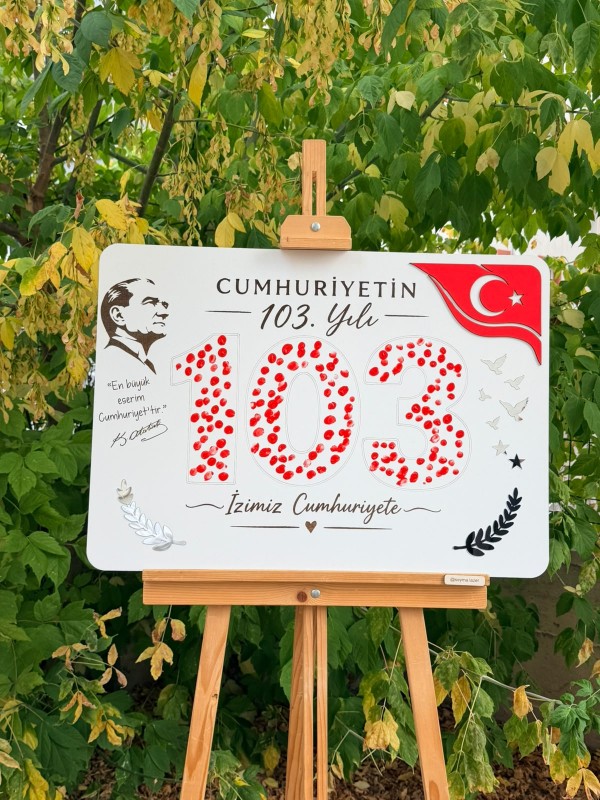29 Ekim Cumhuriyet Bayramı Ahşap Anı Panosu – 103. Yıl Özel Tasarı… 29 Ekim Cumhuriyet Bayramı Ahşap Anı Panosu – 103. Yıl Özel Tasarı…