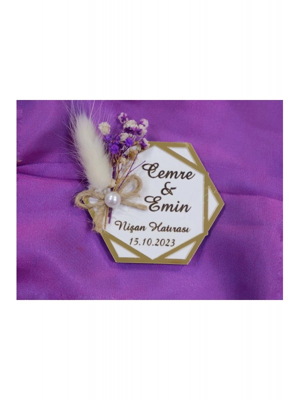 Söz Nişan Nikah Düğün Kına Hediyelik Magnet 25 Li&hellip;
