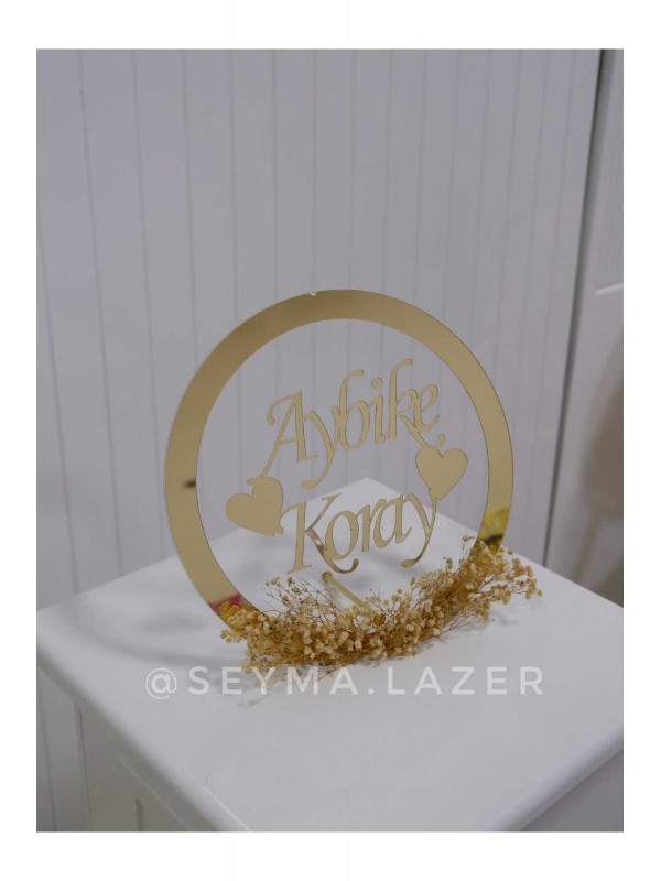 Nişan & Düğün Pleksi Masa Isimlik Söz Nişan Kına Nikah Hazırlığı Aksesuarları