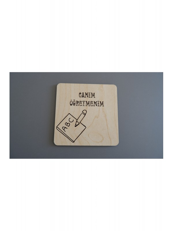 Öğretmenler Gününe Özel Ahşap Bardak Altlığı 4'lü&hellip;