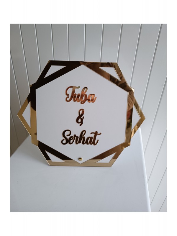 Nişan & Düğün Pleksi Masa Isimlik Söz Nişan Kına Nikah Hazırl�&hellip;