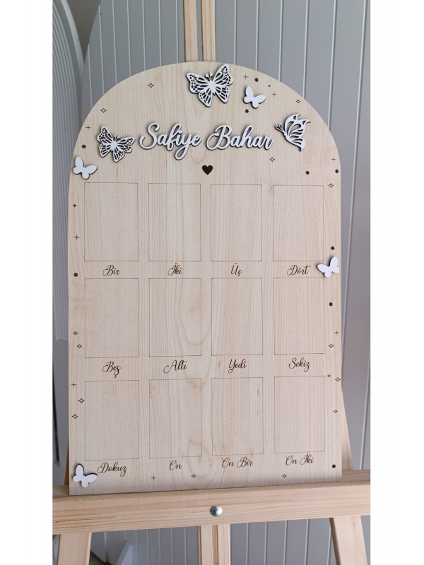 1 Yaş Anı Panosu Kelebekli&hellip;