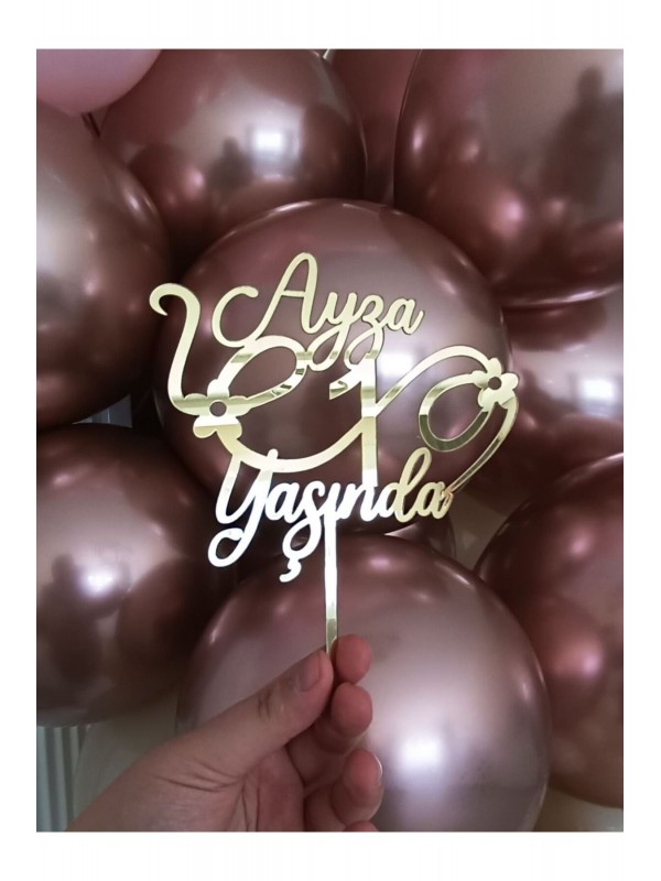 1 Yaş İsimli Pleksi Pasta Süsü&hellip;