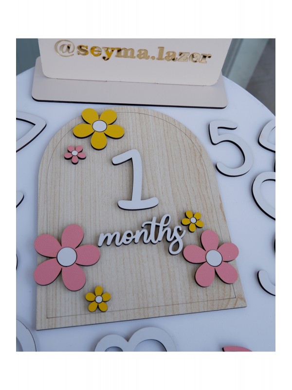 Bebek Aylık Papatyalı Pano&hellip;