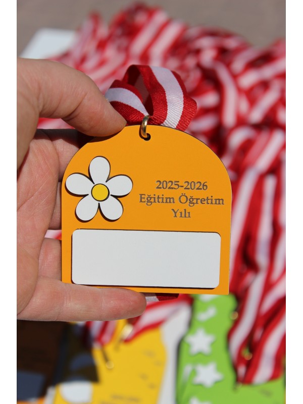 Renkli Ahşap Yaka İsimliği 5' li&hellip;