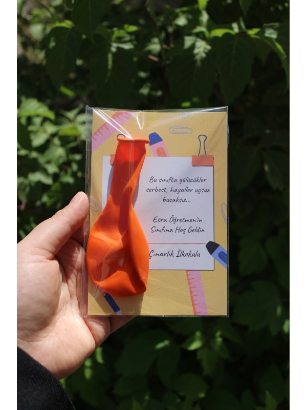 Okula Sınıfına Hoş Geldin Kartlı Balon 5'li&hellip;