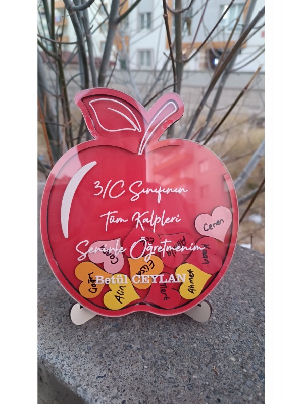 Öğretmenler Günü İsme Özel Konsept Hediye Elmalı Kişiselleşti&hellip;
